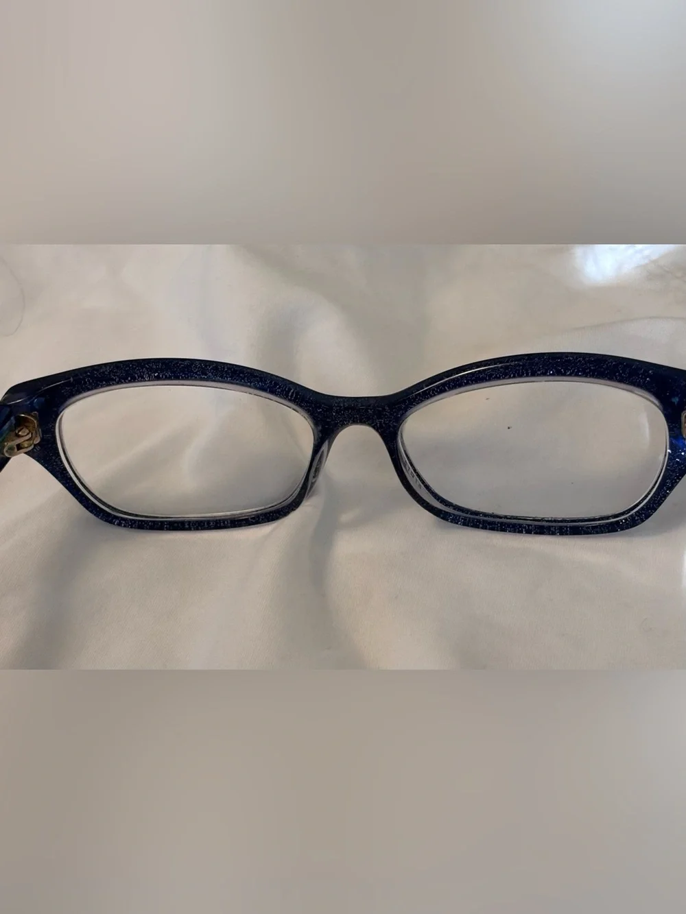 Kate Spade VIVI Navy Blue Glitter Cat Eye Eyeglasses Frames